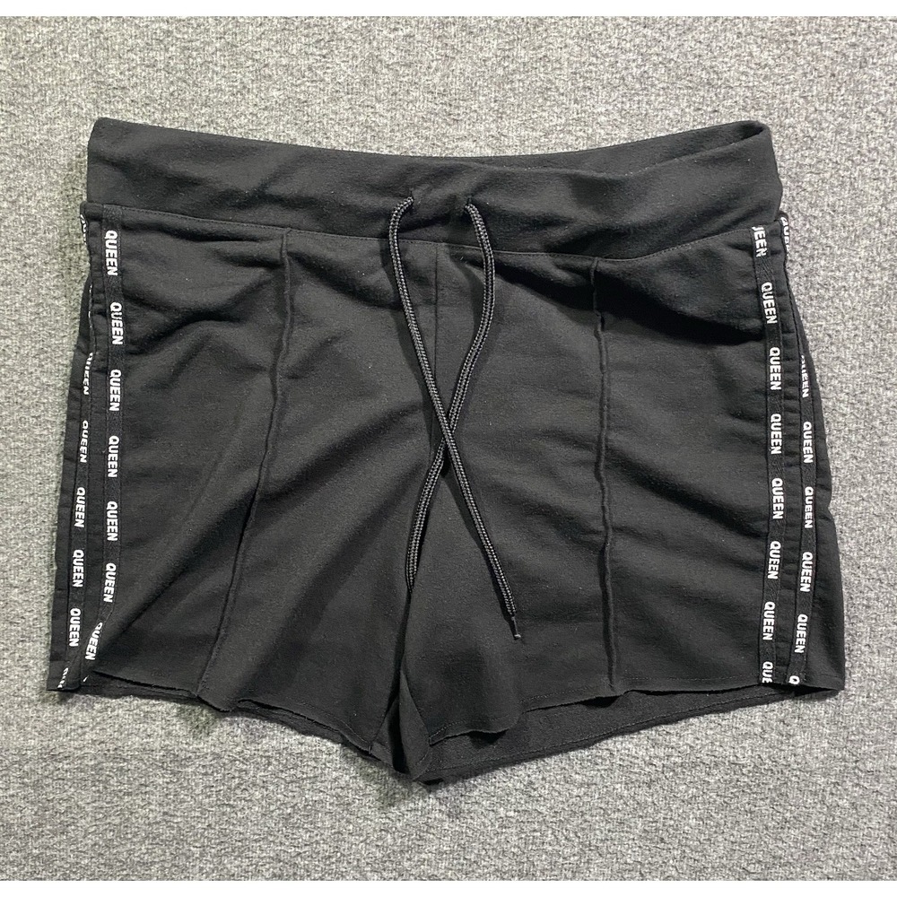 No Boundaries Pull On Shorts Stretch Black Knit Women's Juniors Size L-11-13